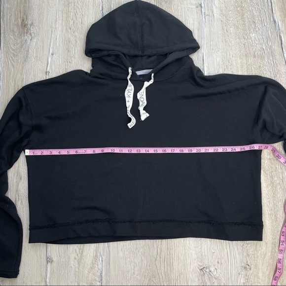 Kendal & Kylie Black Hooded Pullover Sweater Sz XL - Picture 5 of 10